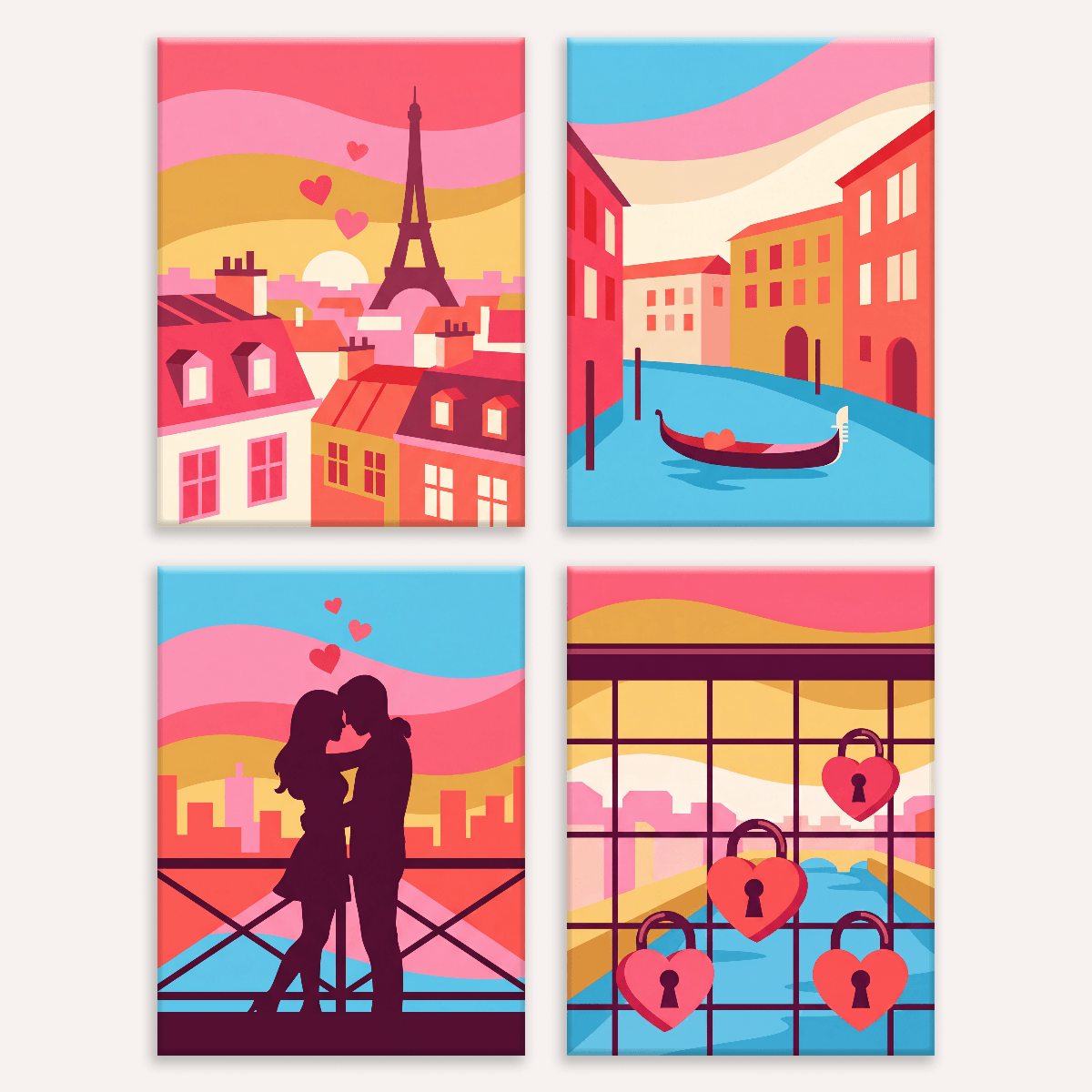 City of Love - Number Artist Paint by Numbers Kits