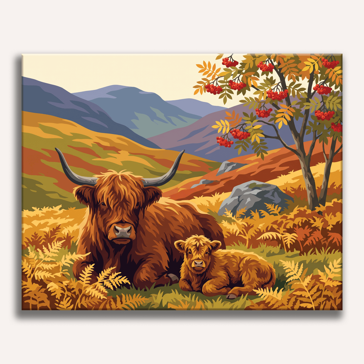 Bracken Hillside Rest - Number Artist Paint by Numbers Kits