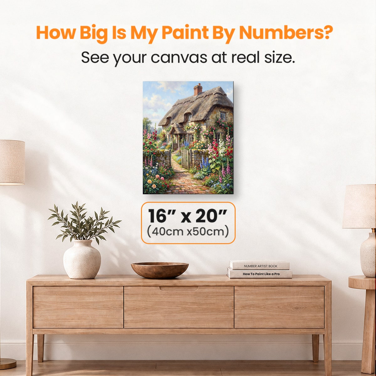 Thatched Cottage - Number Artist Paint by Numbers Kits