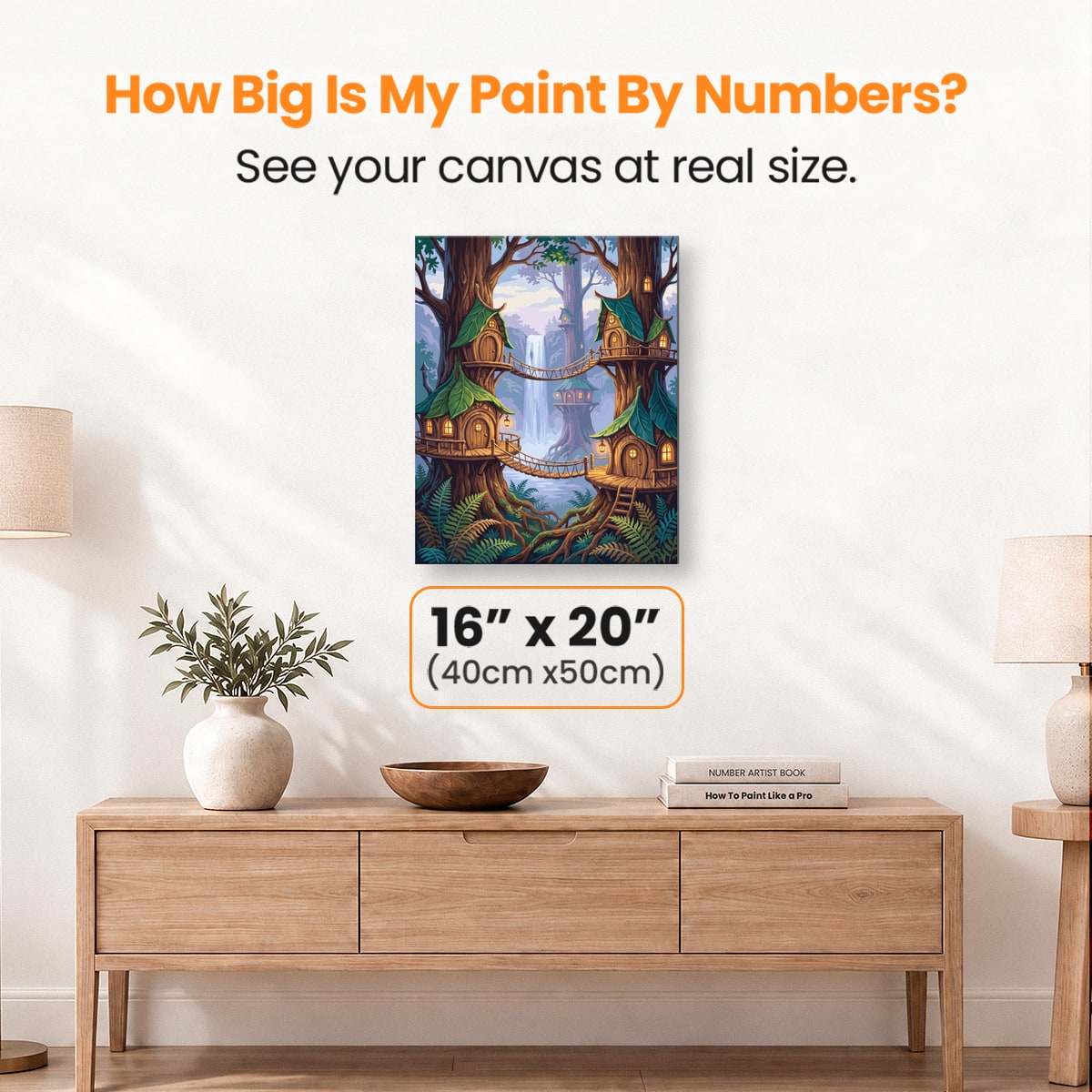 Elven Treehouse Haven - Number Artist Paint by Numbers Kits