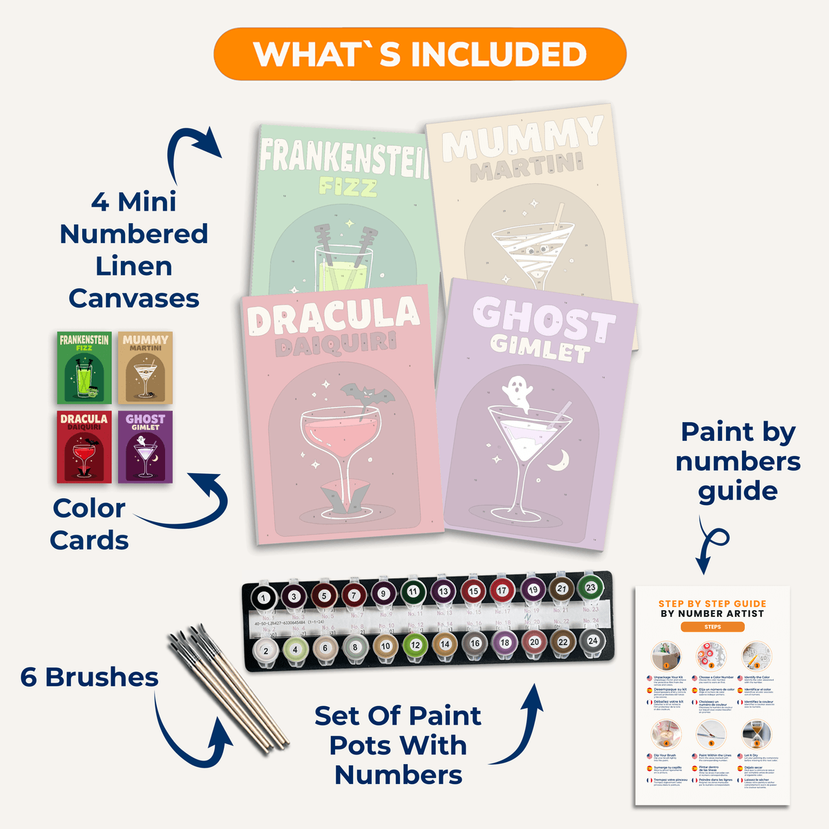 Spirits and Spooks - Number Artist Paint by Numbers Kits