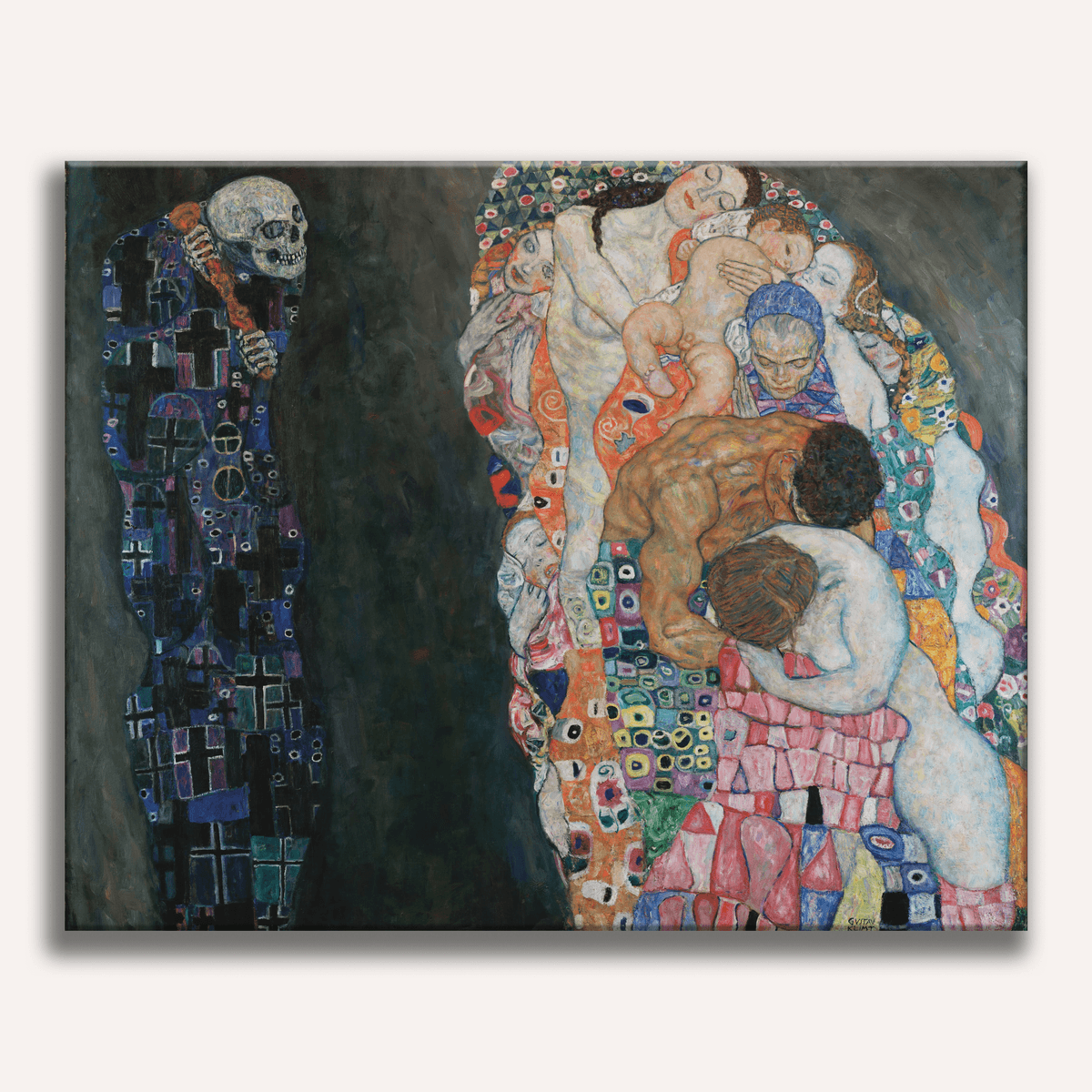 Death and Life by Gustav Klimt - Number Artist Paint by Numbers Kits