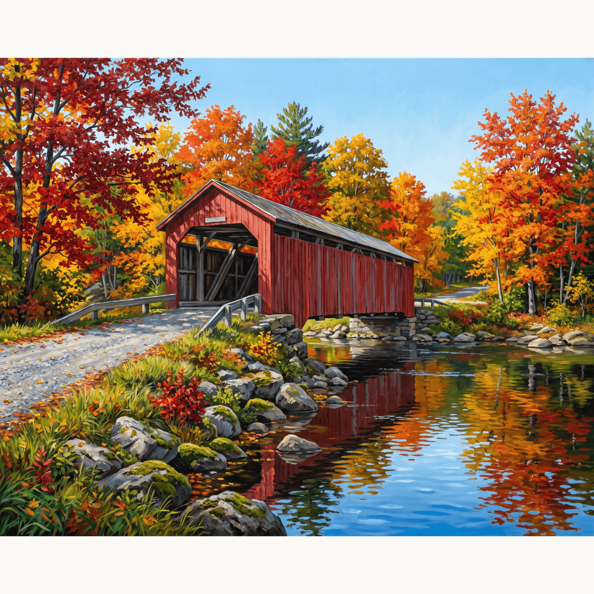 Vermont Bridge - Number Artist Paint by Numbers Kits