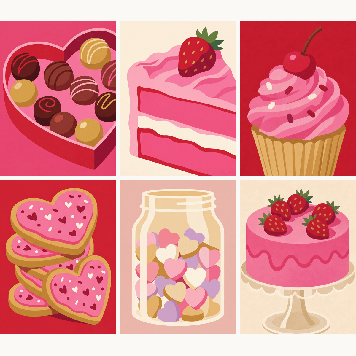 Sugary Valentine - Number Artist Paint by Numbers Kits