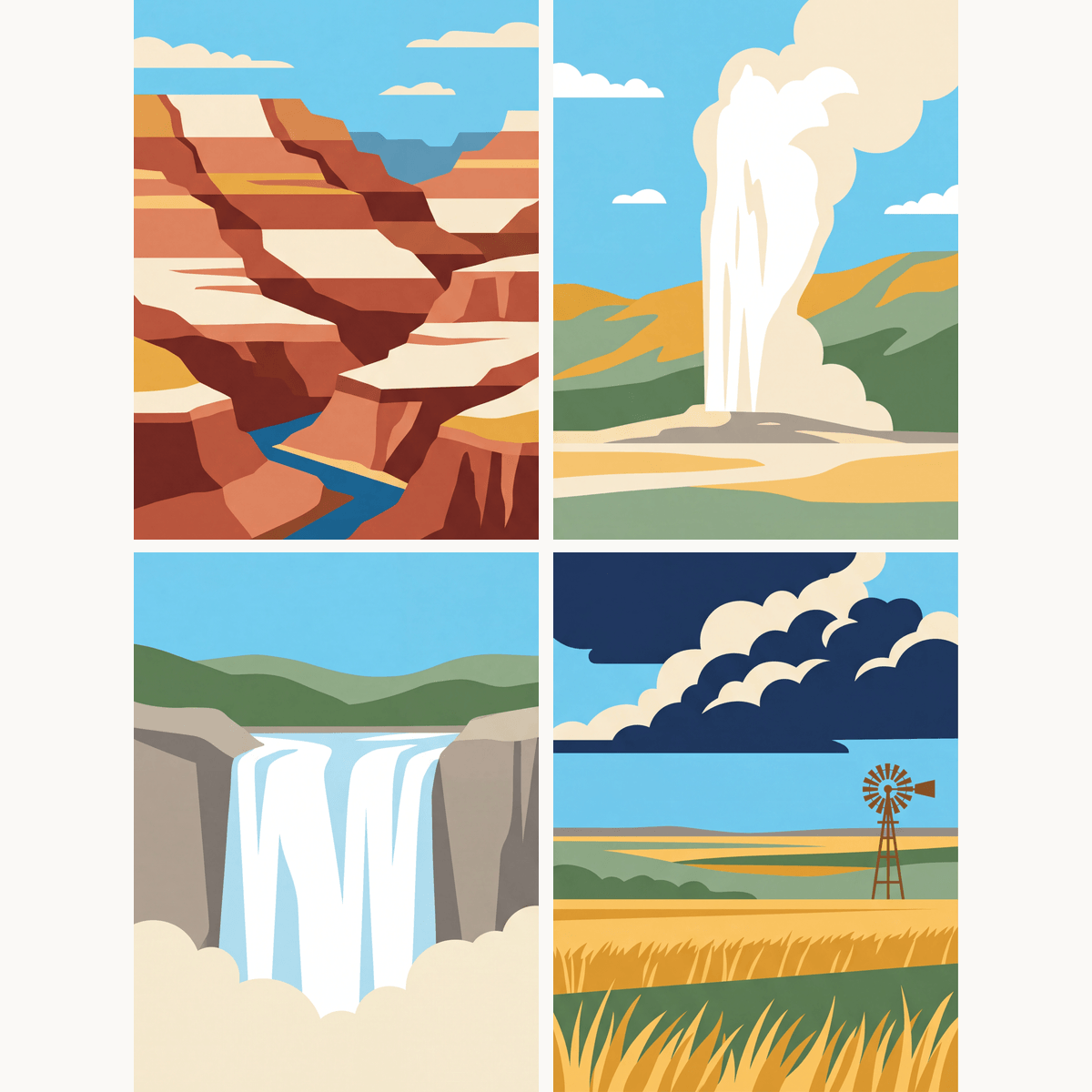 National Park Wonders - Number Artist Paint by Numbers Kits