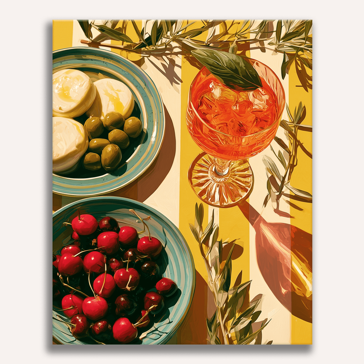 Mediterranean Aperitivo - Number Artist Paint by Numbers Kits