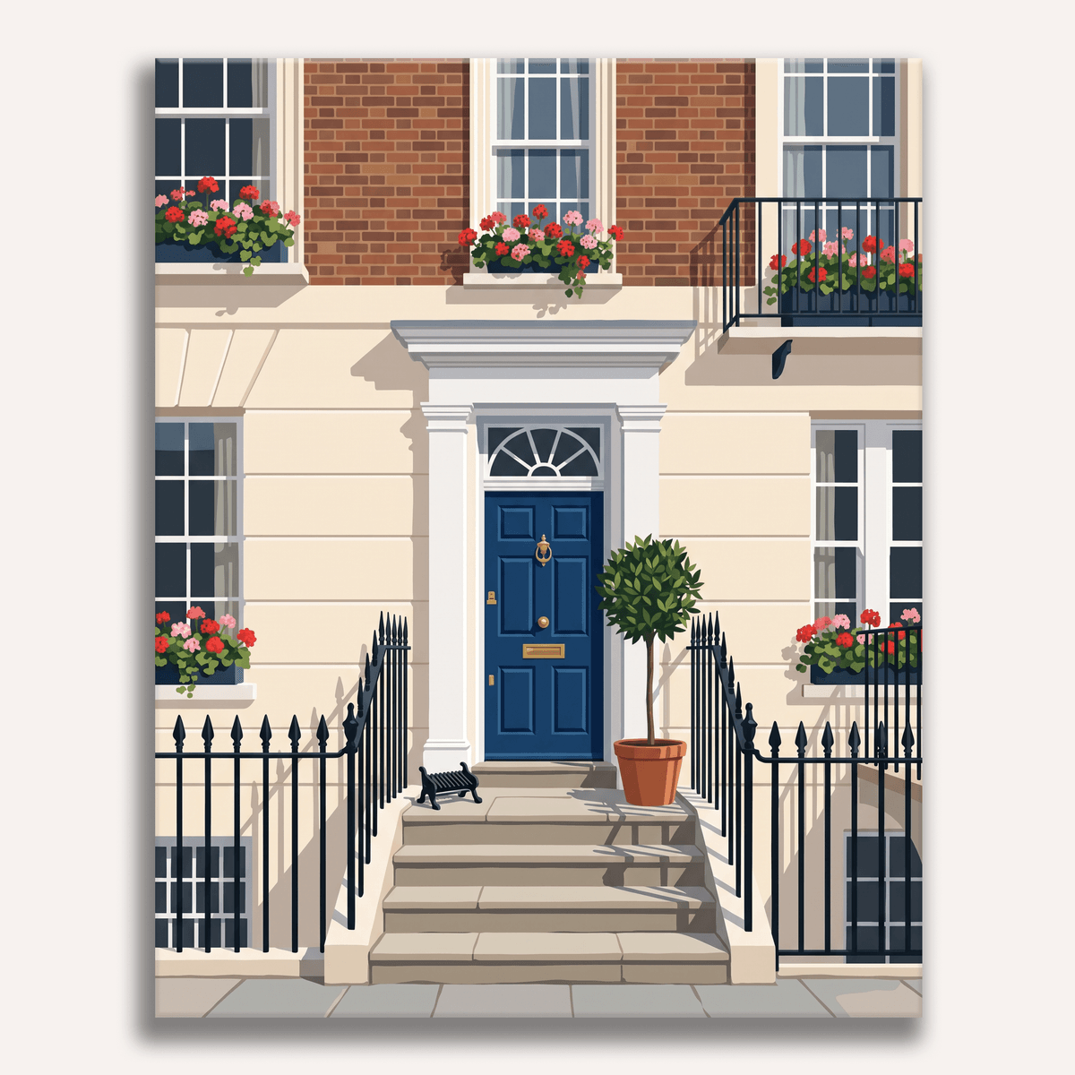 Blue Door Morning - Number Artist Paint by Numbers Kits