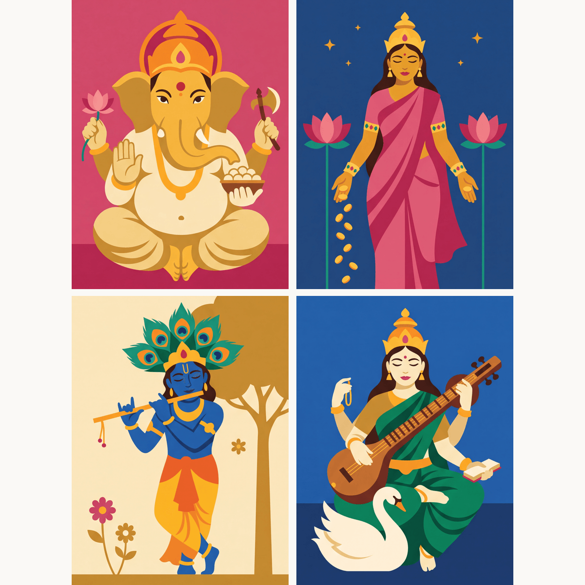 Hindu Deities - Number Artist Paint by Numbers Kits