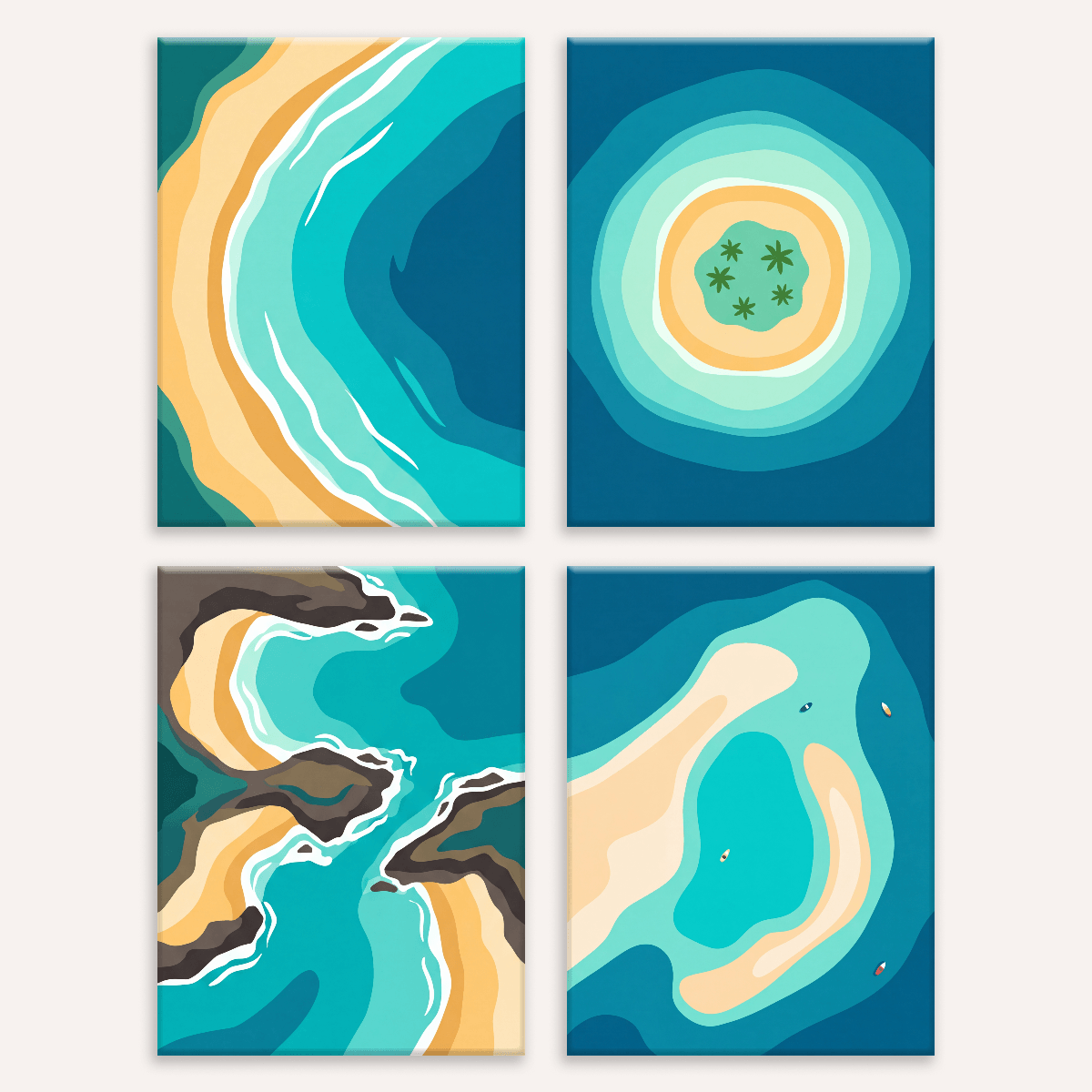 Isle Minimalism - Number Artist Paint by Numbers Kits