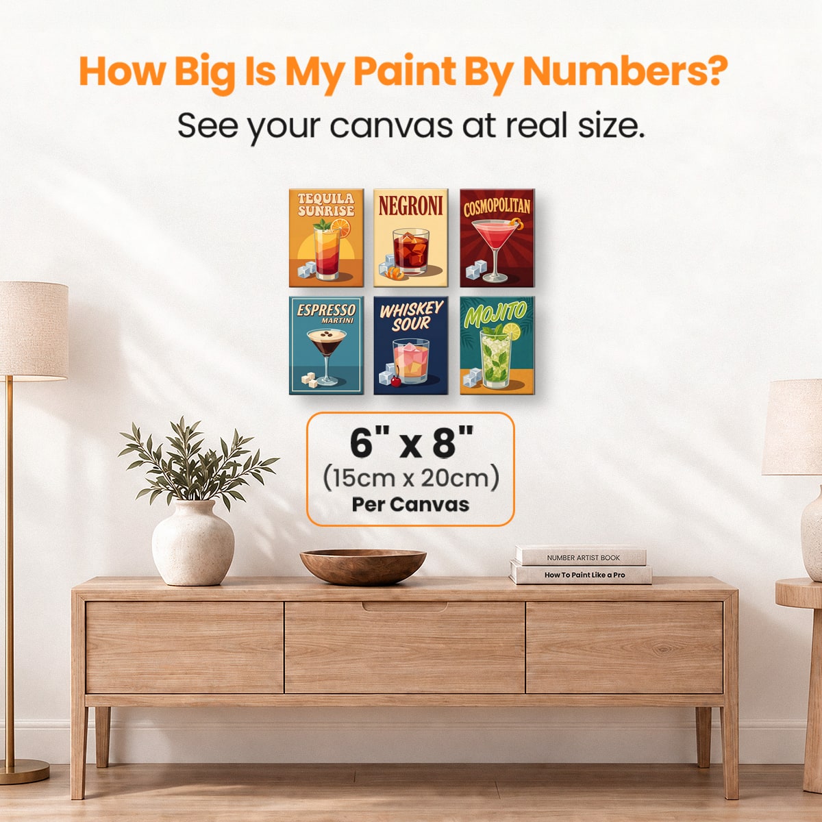 Vintage Sips - Number Artist Paint by Numbers Kits