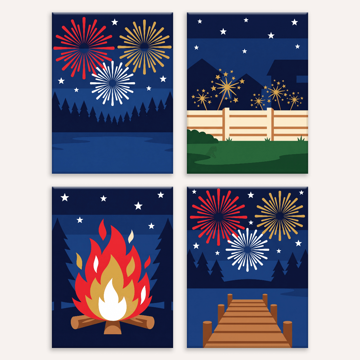 Sparkler Lake Nights - Number Artist Paint by Numbers Kits