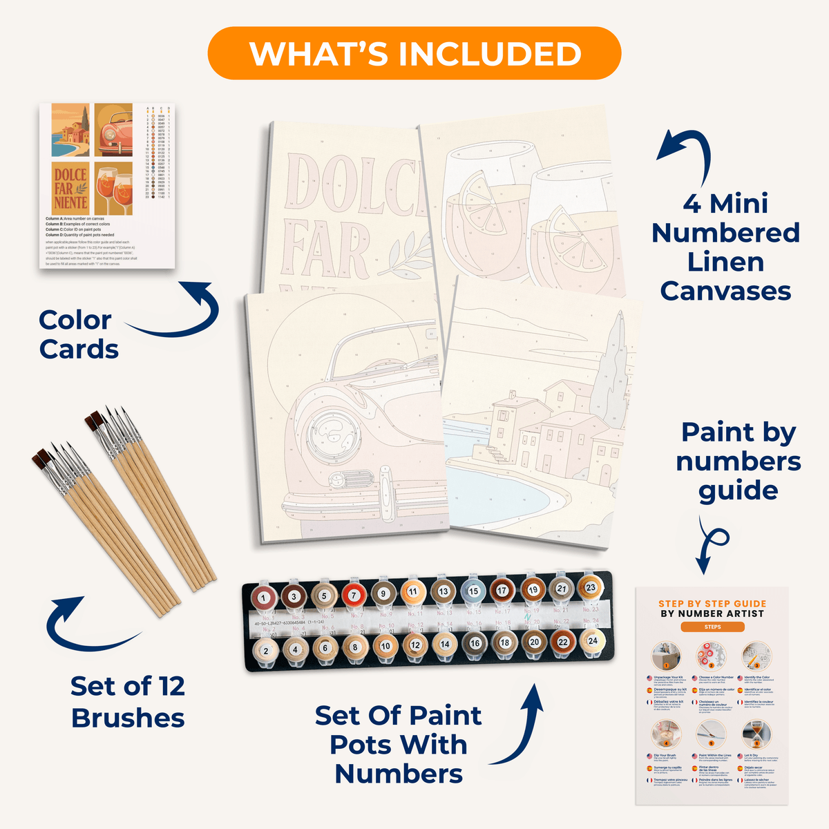 Dolce Far Niente - Number Artist Paint by Numbers Kits