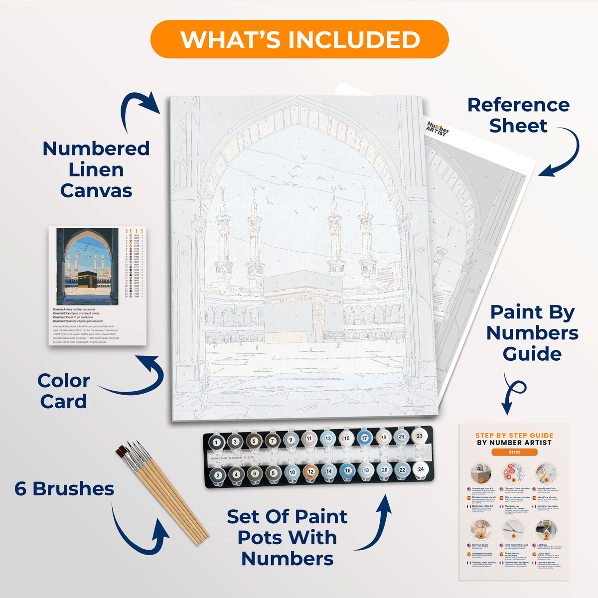 Magnificent Kaaba - Number Artist Paint by Numbers Kits