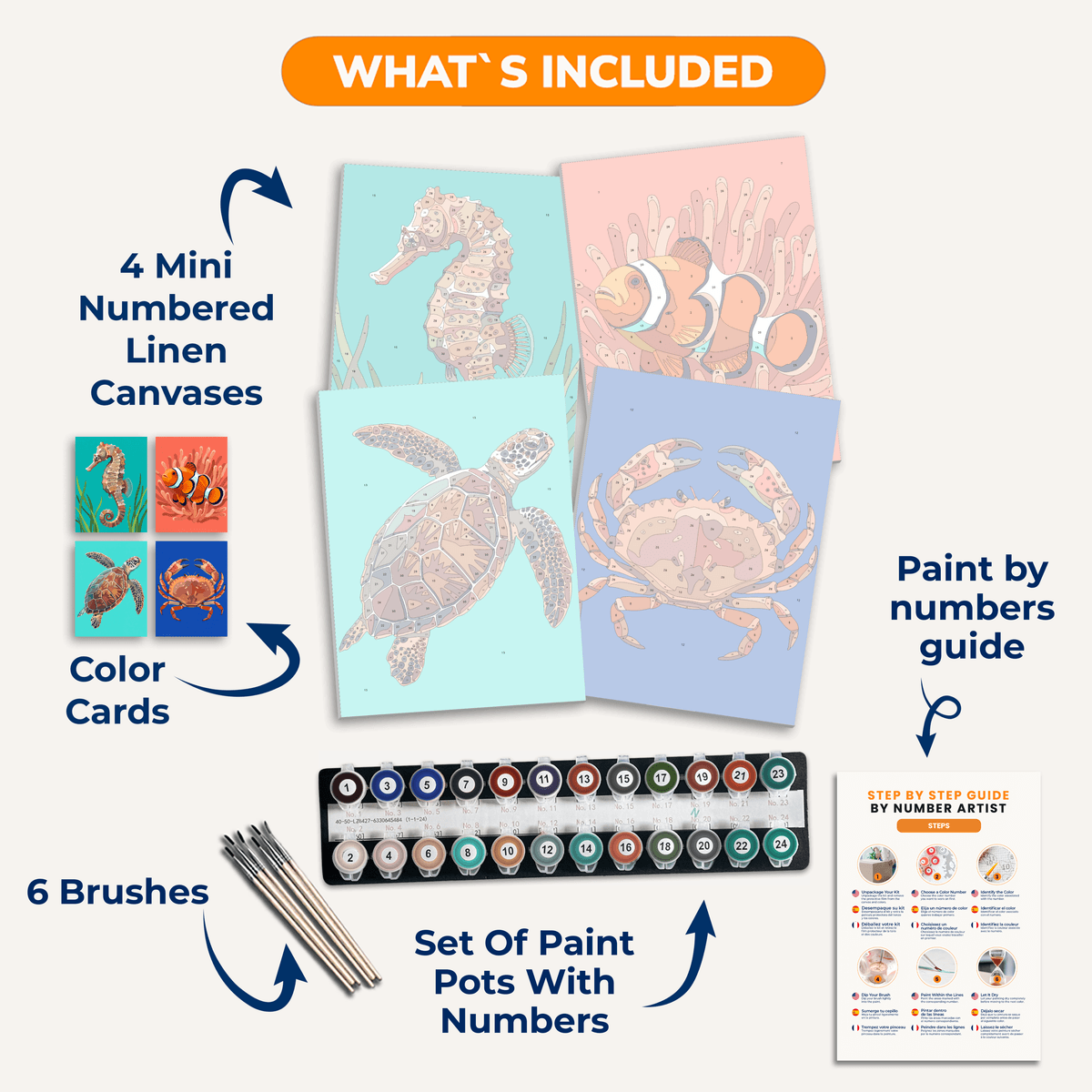 Ocean Depths - Number Artist Paint by Numbers Kits