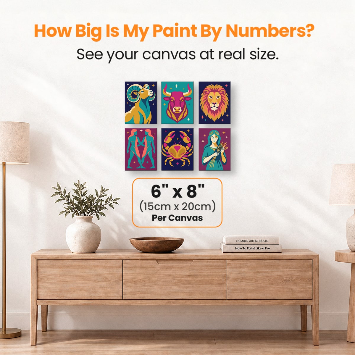 Zodiac Signs I - Number Artist Paint by Numbers Kits