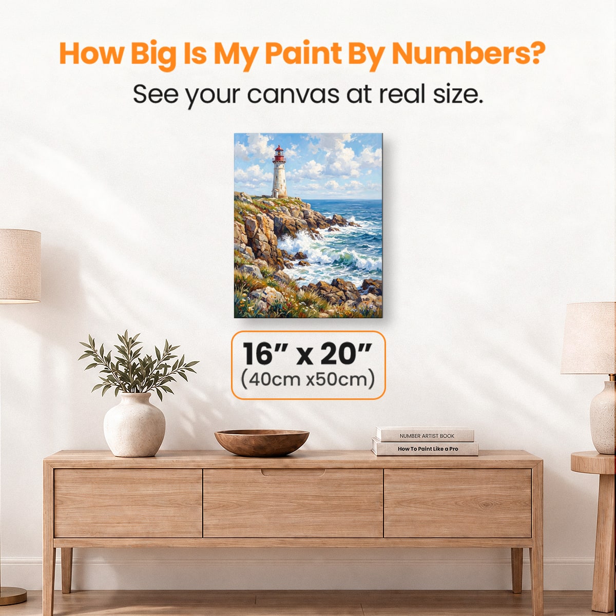 Lighthouse Point Hope - Number Artist Paint by Numbers Kits
