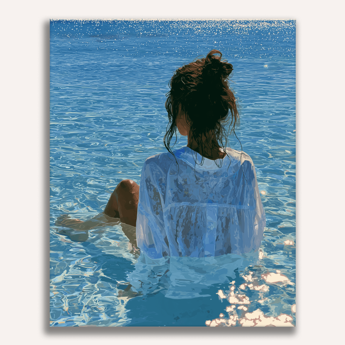 Gazing at the Ocean - Number Artist Paint by Numbers Kits