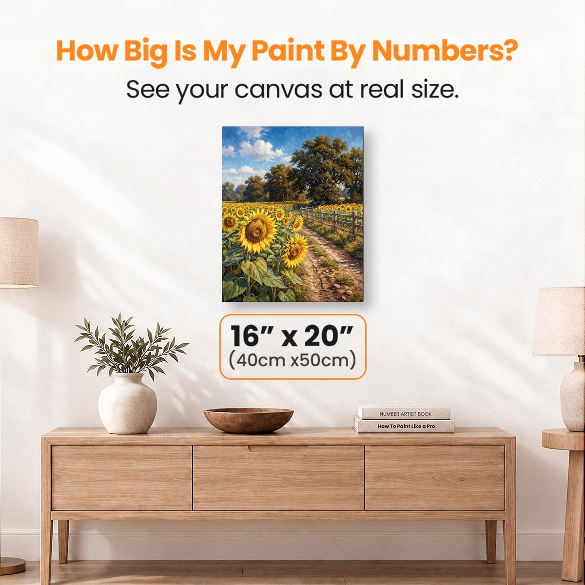 Sunflower Bliss - Number Artist Paint by Numbers Kits