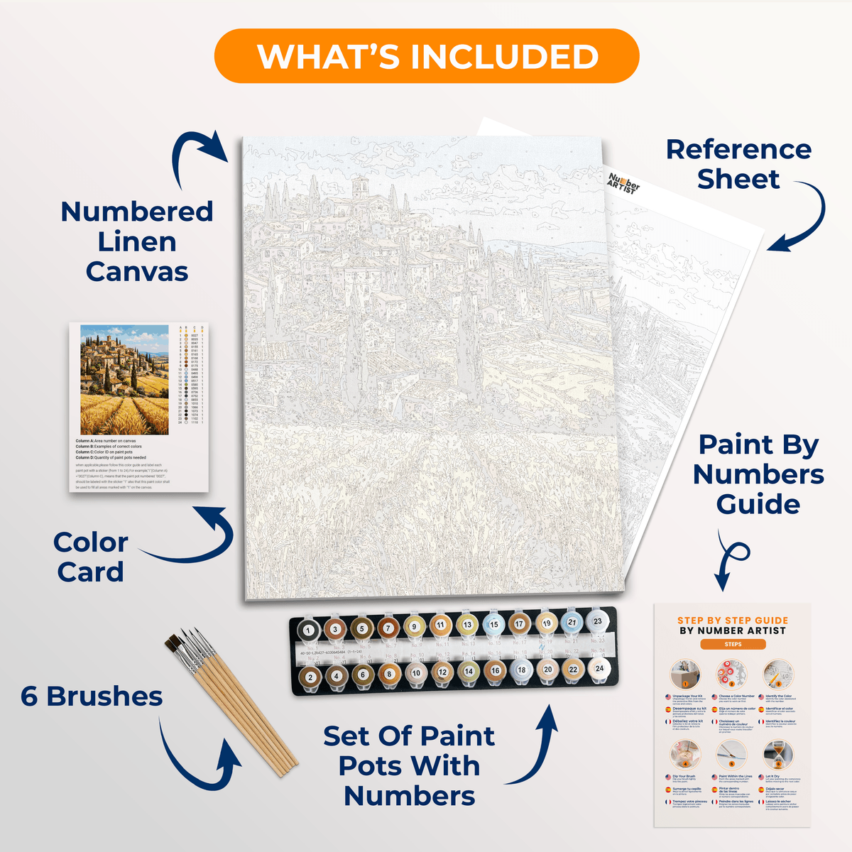 Cypress Hilltop - Number Artist Paint by Numbers Kits