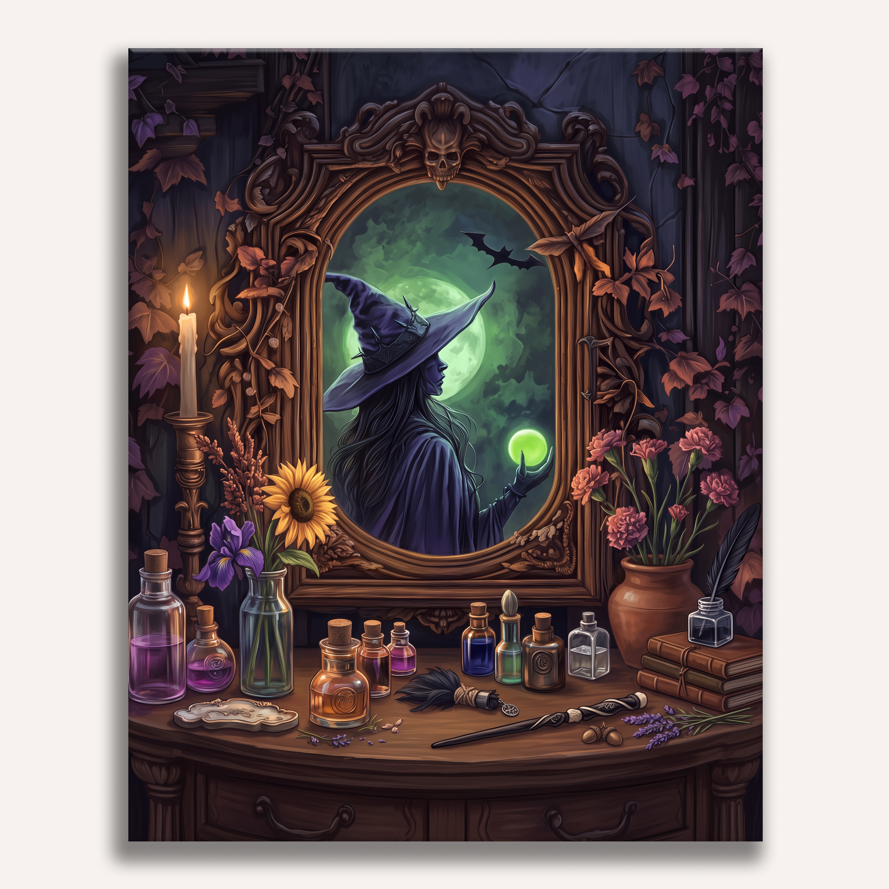 Witch in the Mirror - Number Artist Paint by Numbers Kits