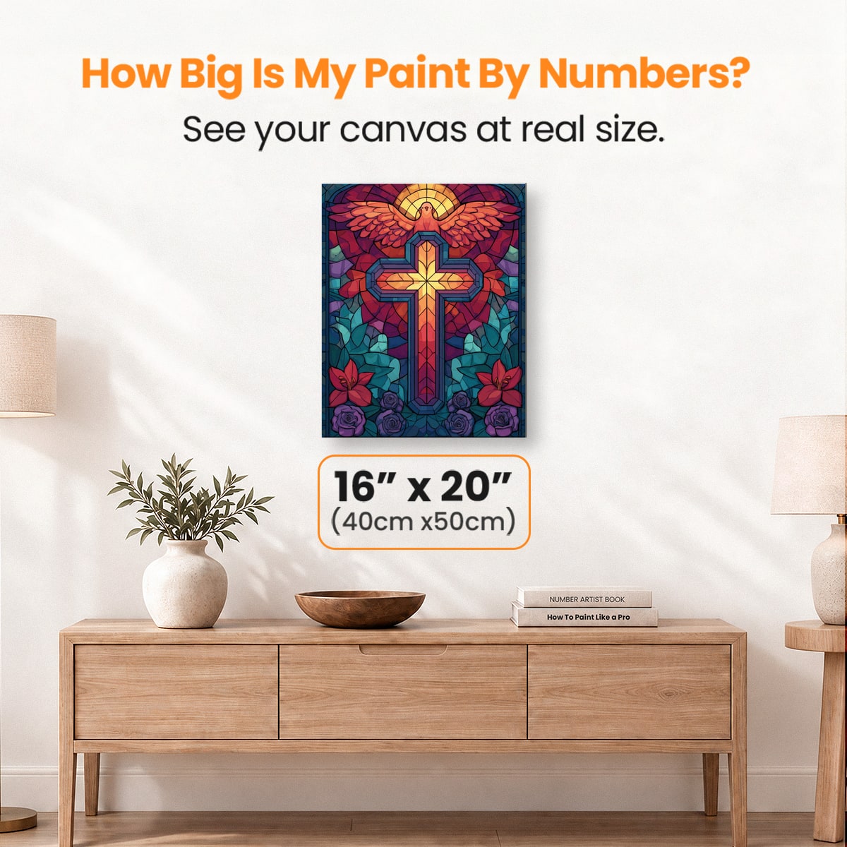 Cross Mosaic - Number Artist Paint by Numbers Kits