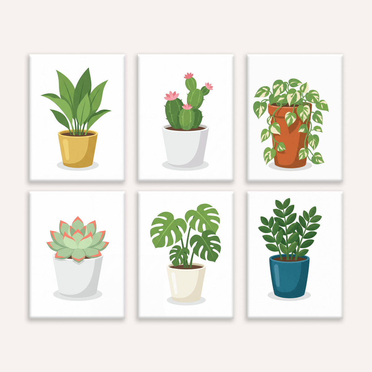 Potted Plants - Number Artist Paint by Numbers Kits