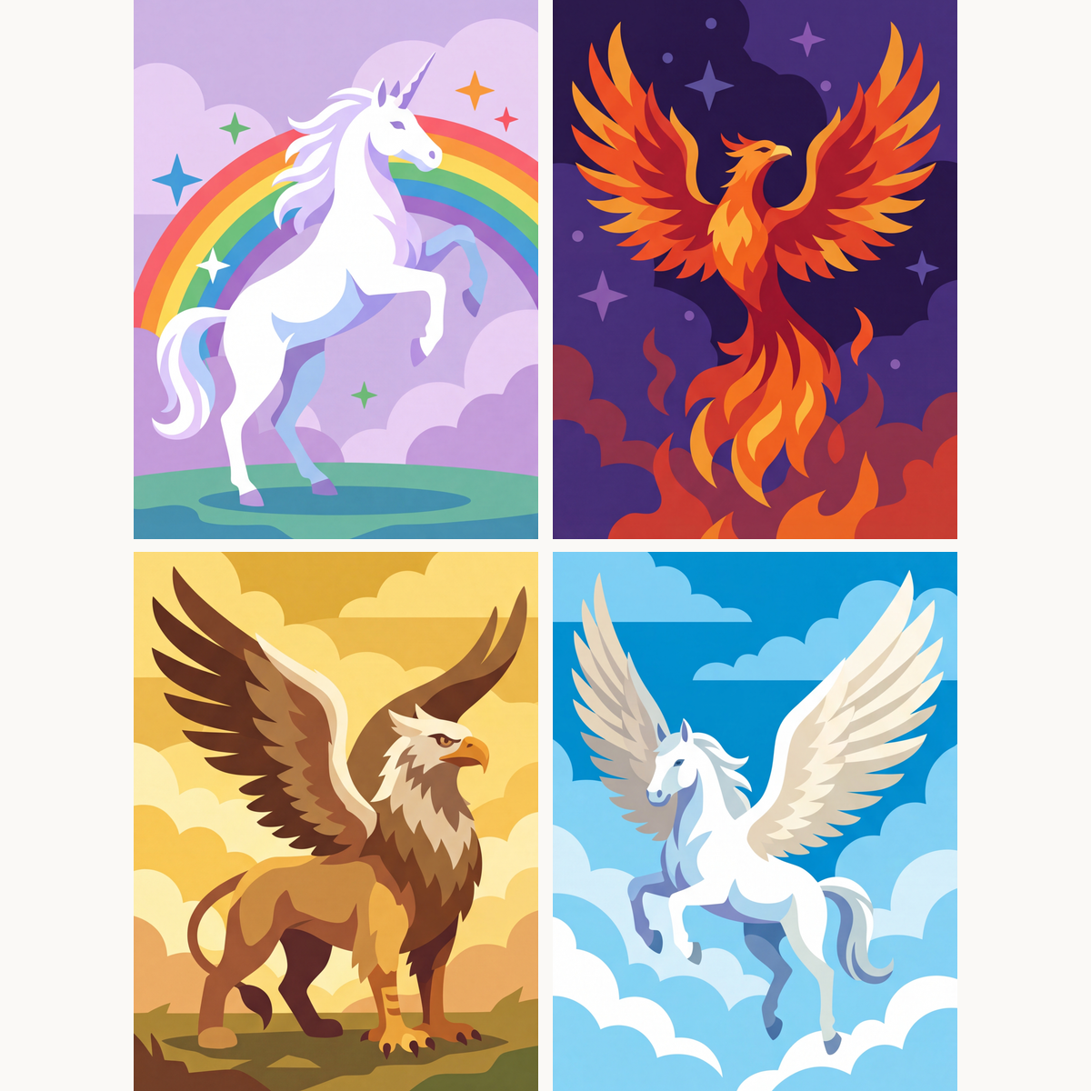 Mythical Beings - Number Artist Paint by Numbers Kits
