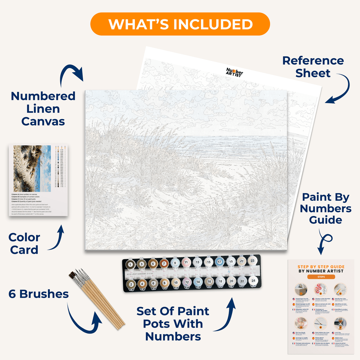 Dune Breeze - Number Artist Paint by Numbers Kits