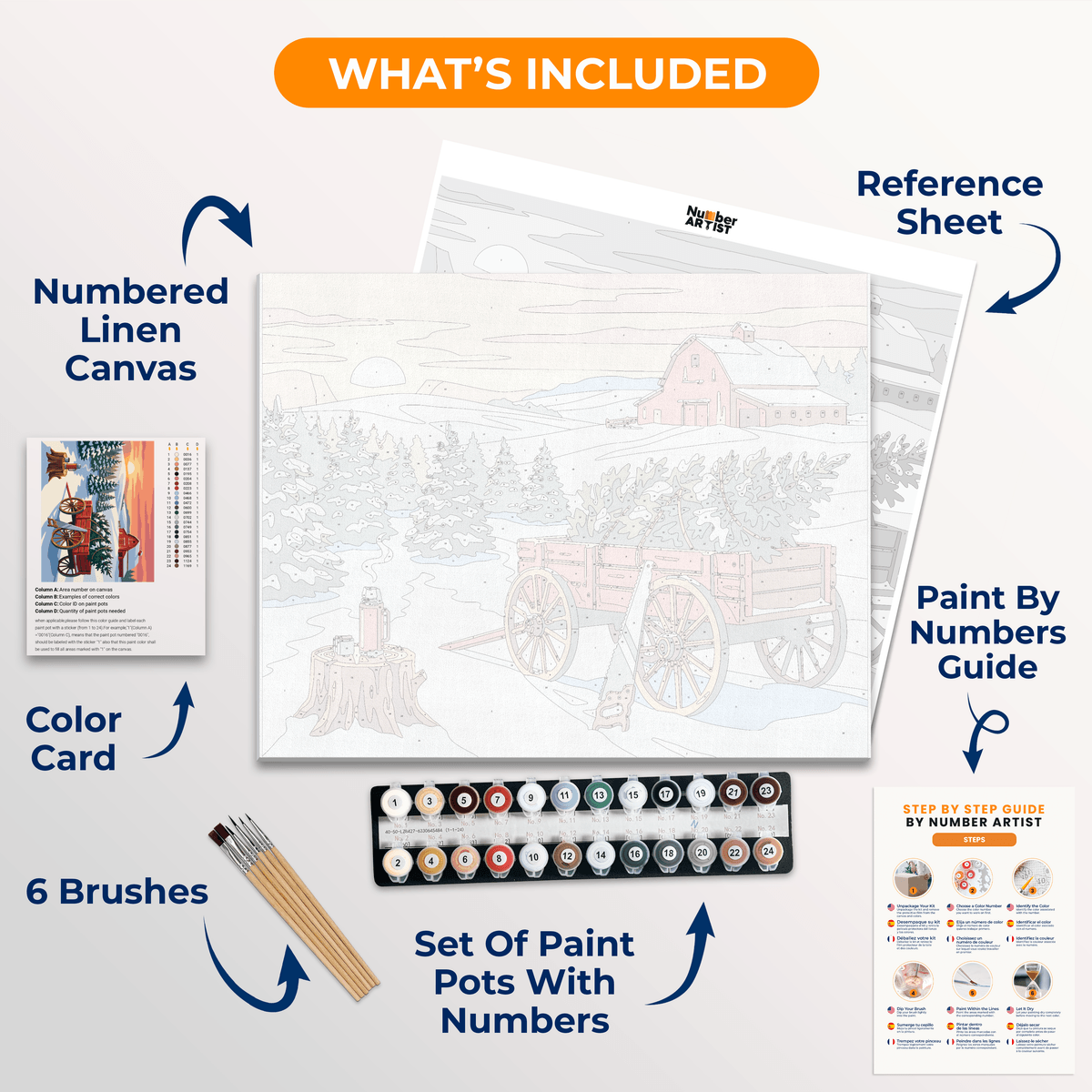 Picking Our Tree - Number Artist Paint by Numbers Kits