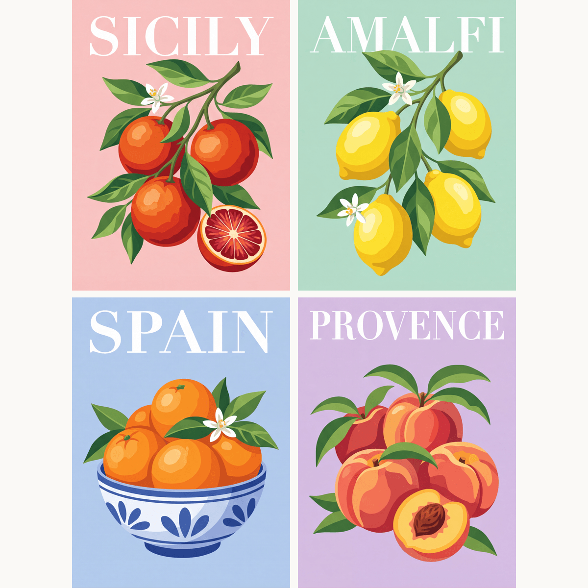 Citrus Grove - Number Artist Paint by Numbers Kits