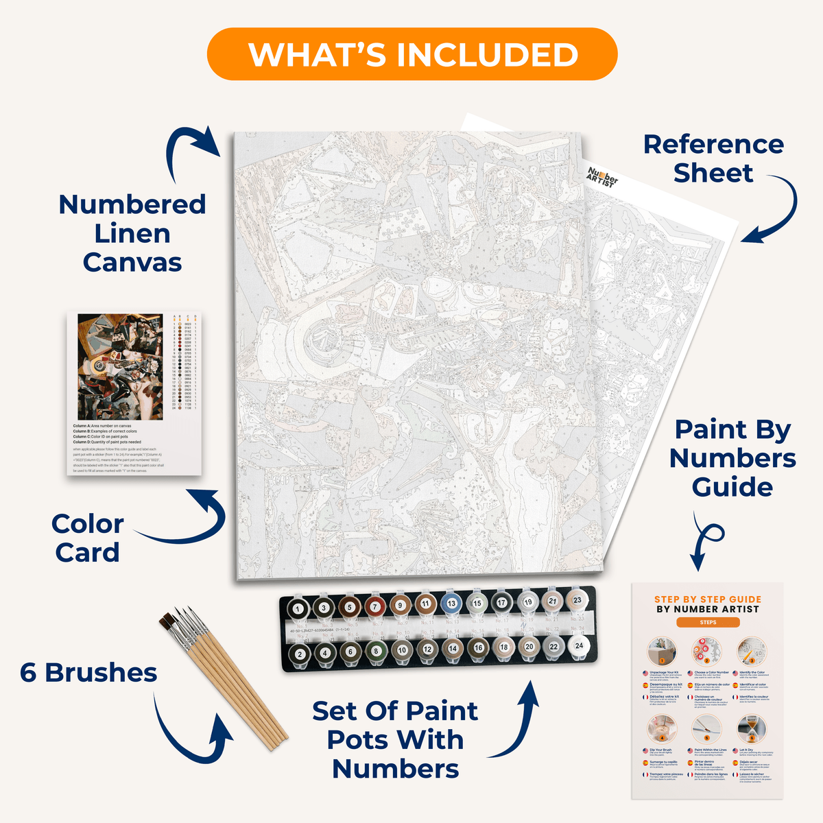 Coty by Amadeo de Souza-Cardoso - Number Artist Paint by Numbers Kits