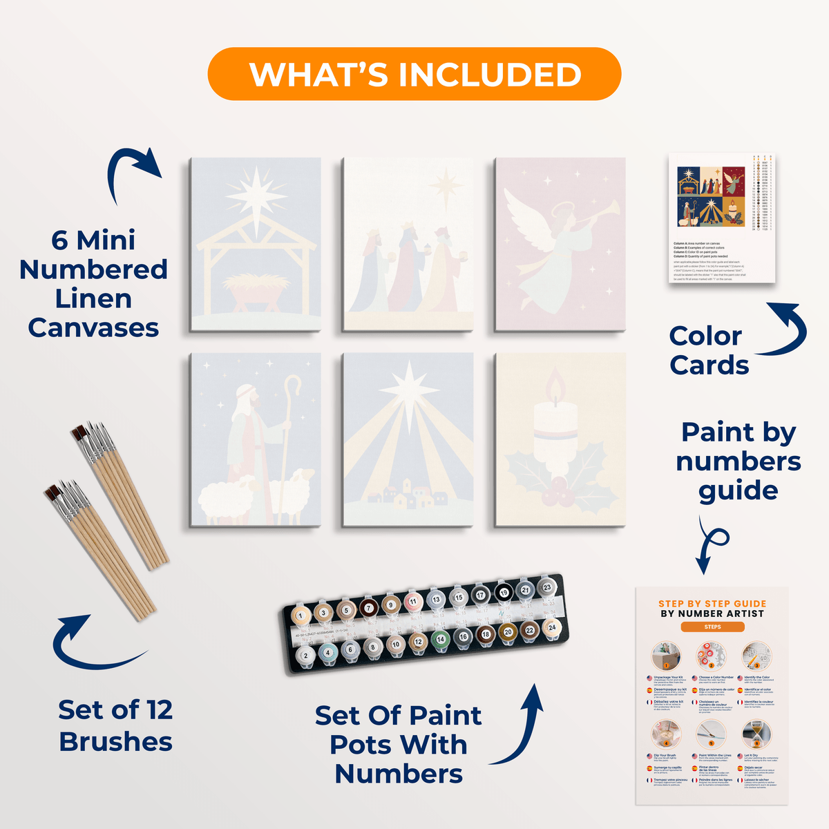 The Nativity - Number Artist Paint by Numbers Kits