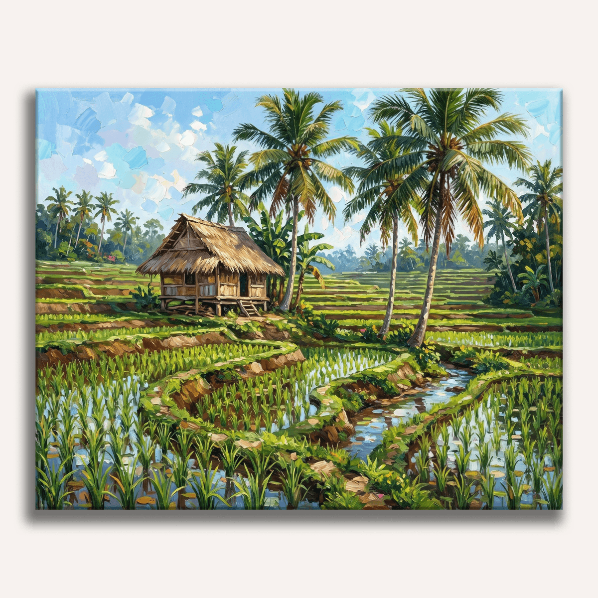 Bali Green Serenity - Number Artist Paint by Numbers Kits