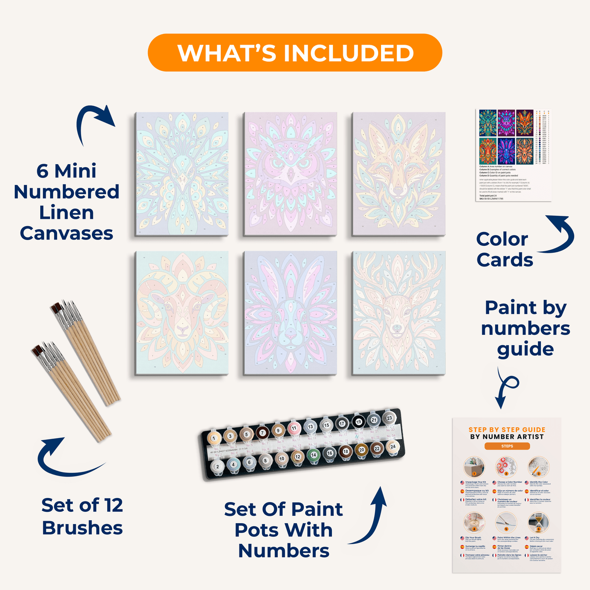 Ornamental Animals - Number Artist Paint by Numbers Kits