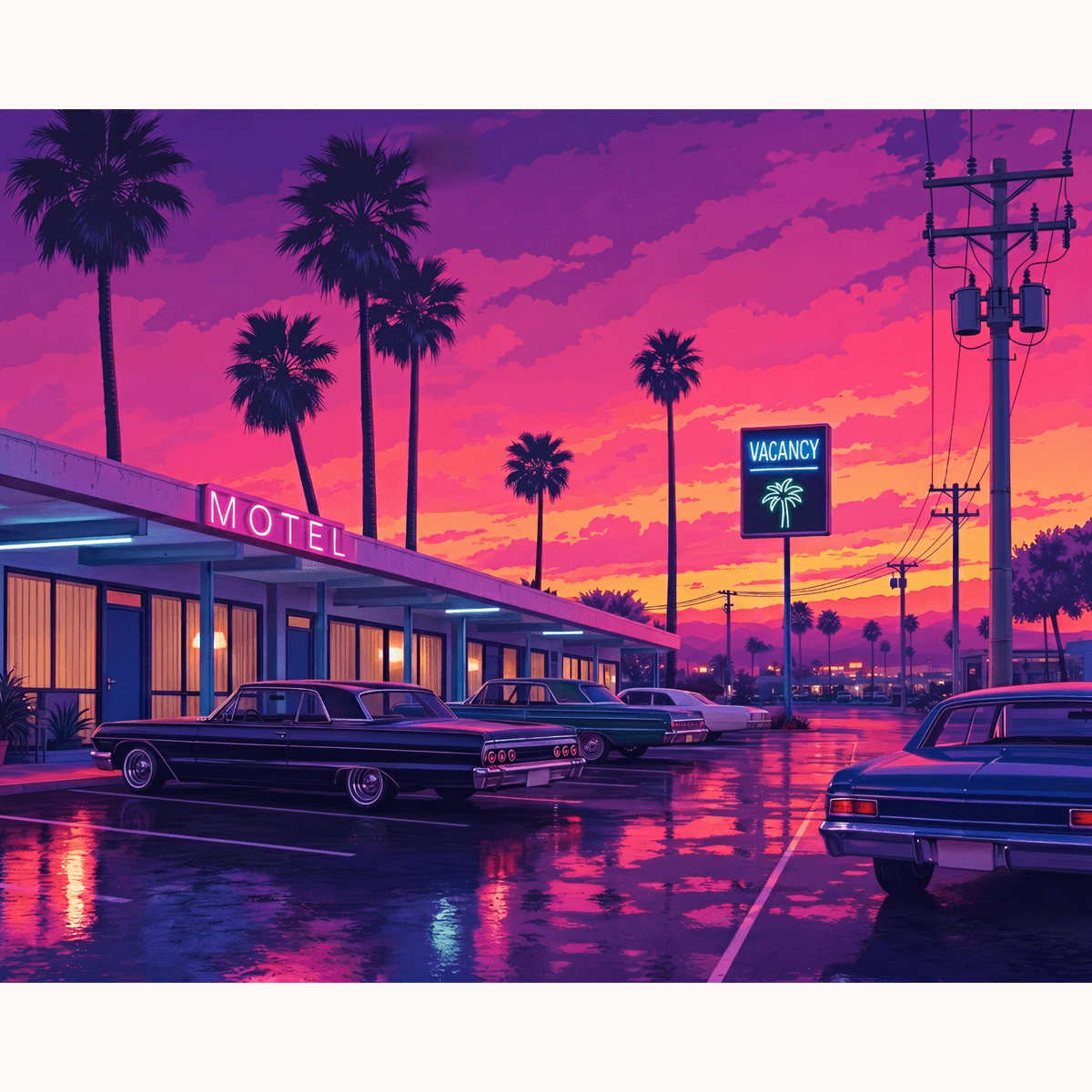 Classic Motel - Number Artist Paint by Numbers Kits