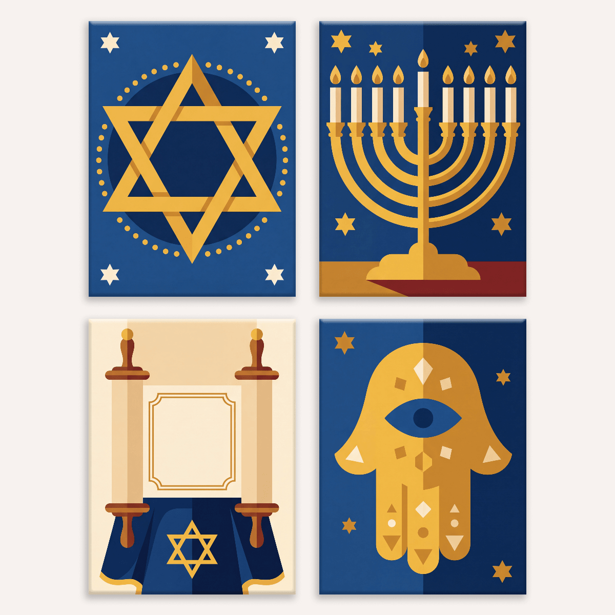 Jewish Symbols - Number Artist Paint by Numbers Kits