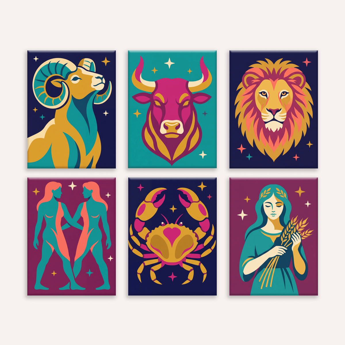 Zodiac Signs I - Number Artist Paint by Numbers Kits
