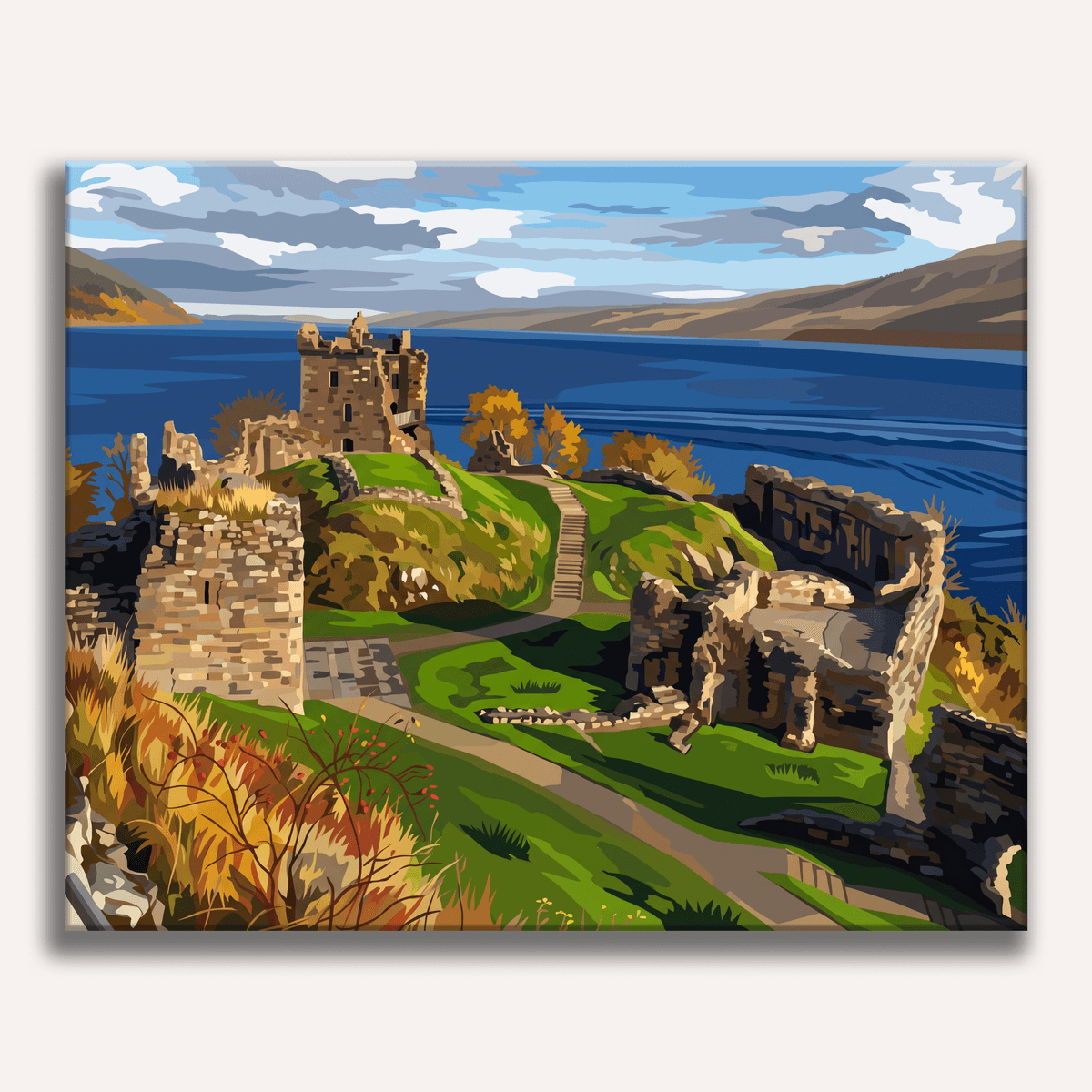 Urquhart Loch Dawn - Number Artist Paint by Numbers Kits