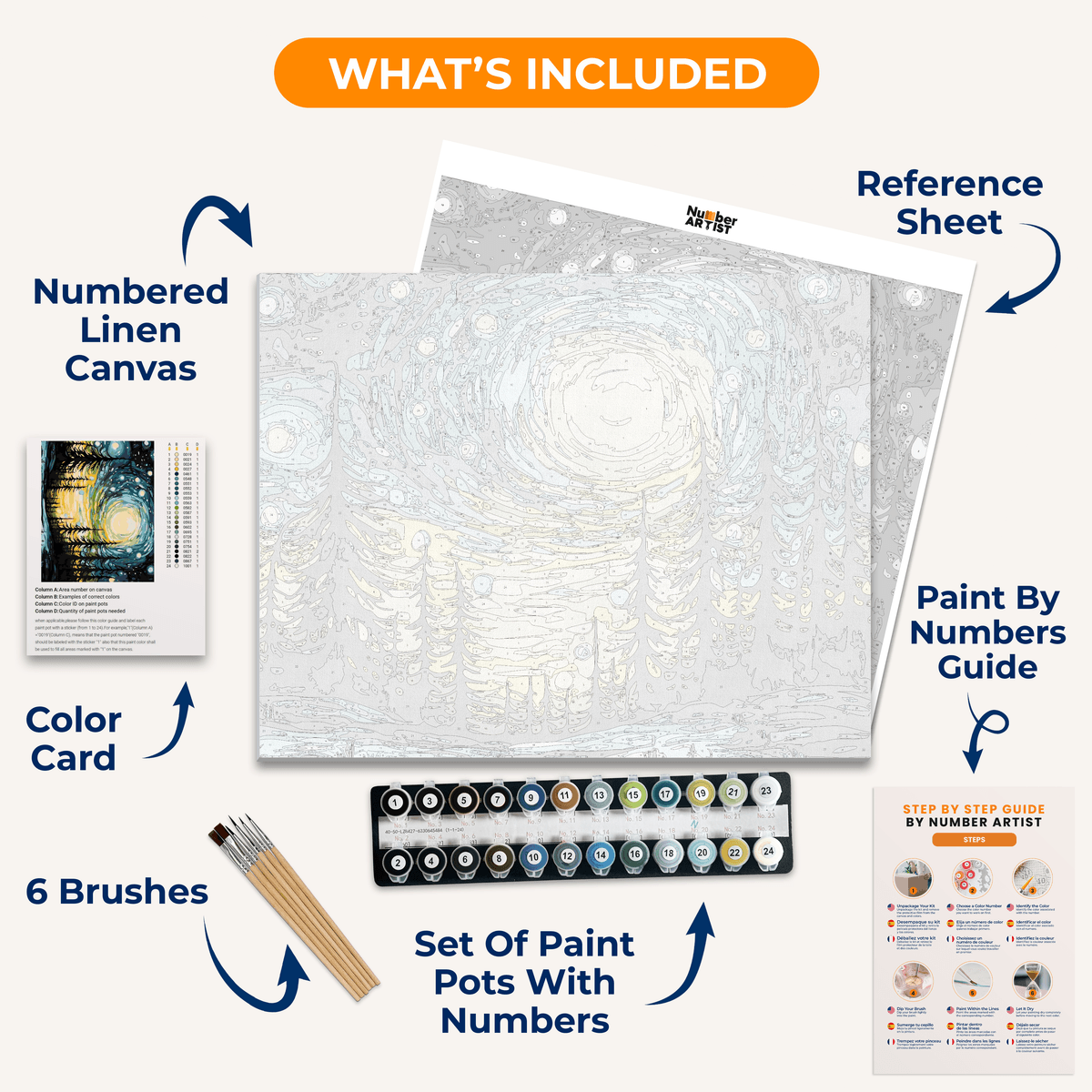 Winter Night - Number Artist Paint by Numbers Kits