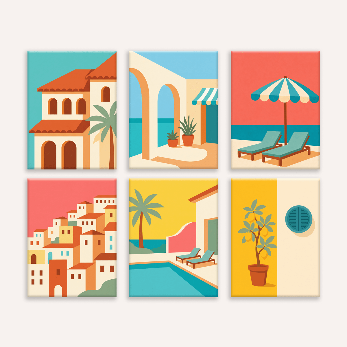Riviera Days - Number Artist Paint by Numbers Kits