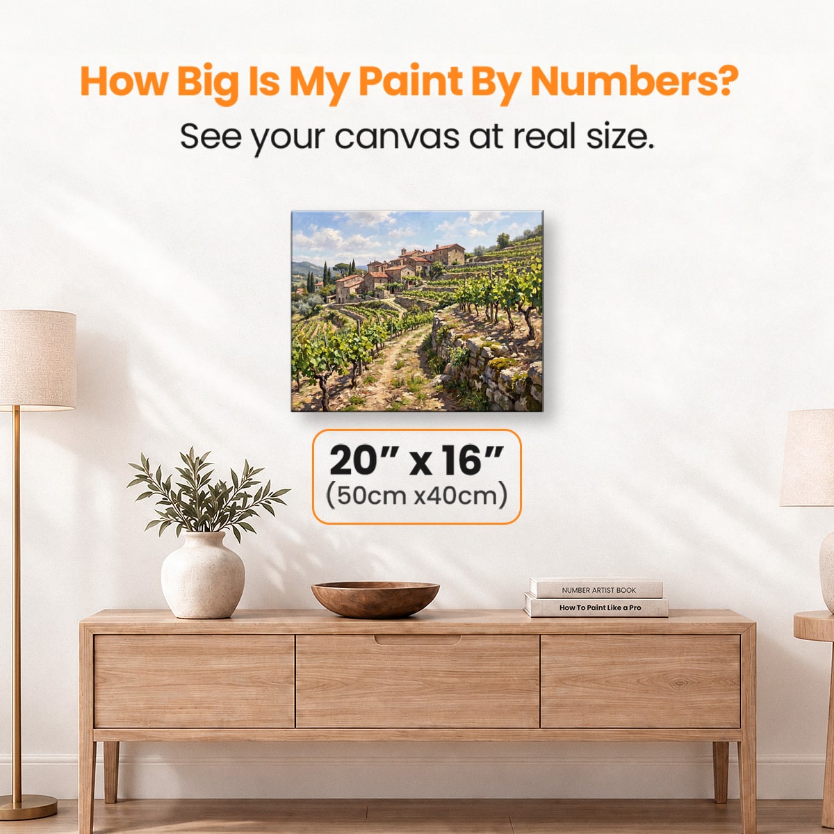 Vineyard Terraces - Number Artist Paint by Numbers Kits