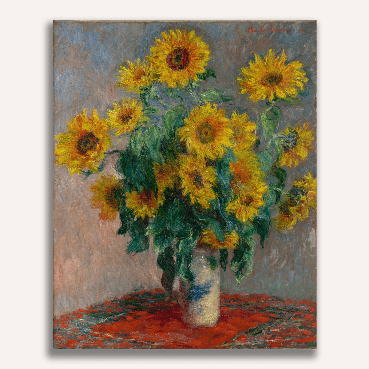Bouquet of Sunflowers by Claude Monet - Number Artist Paint by Numbers Kits