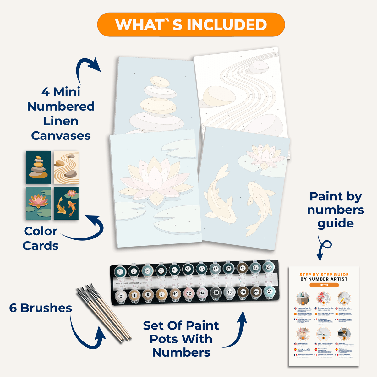 Zen Garden - Number Artist Paint by Numbers Kits