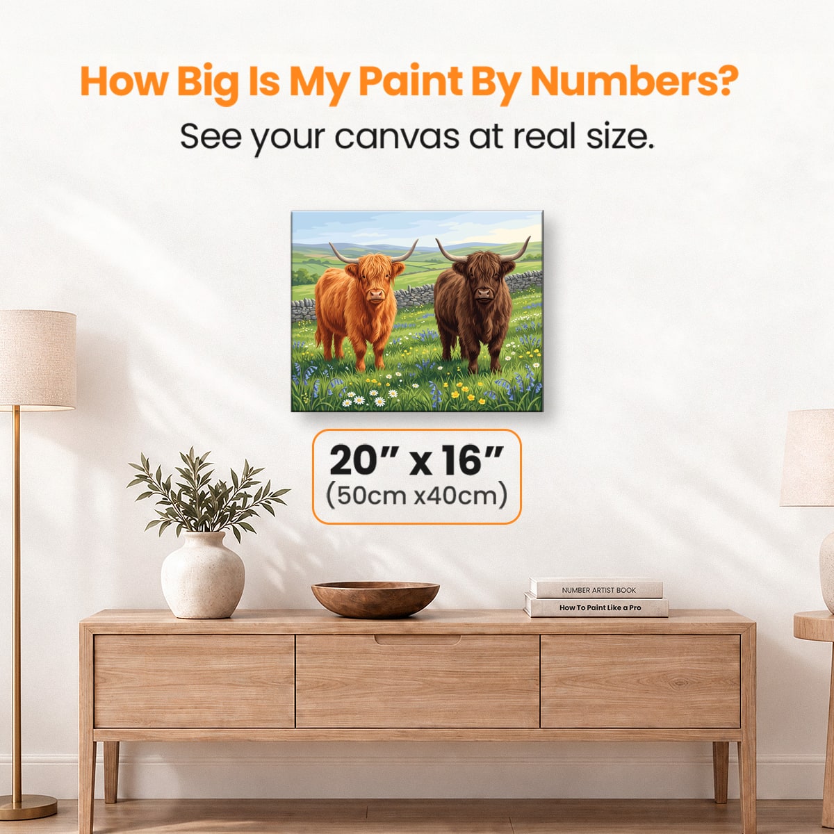 Bluebell Pasture Pair - Number Artist Paint by Numbers Kits