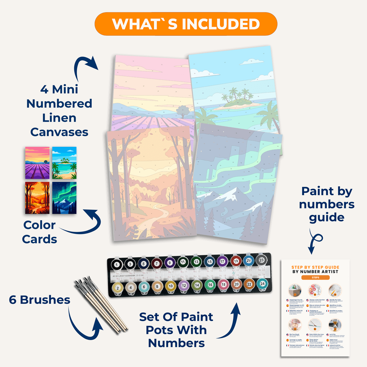Wild Landscapes Vol. 2 - Number Artist Paint by Numbers Kits