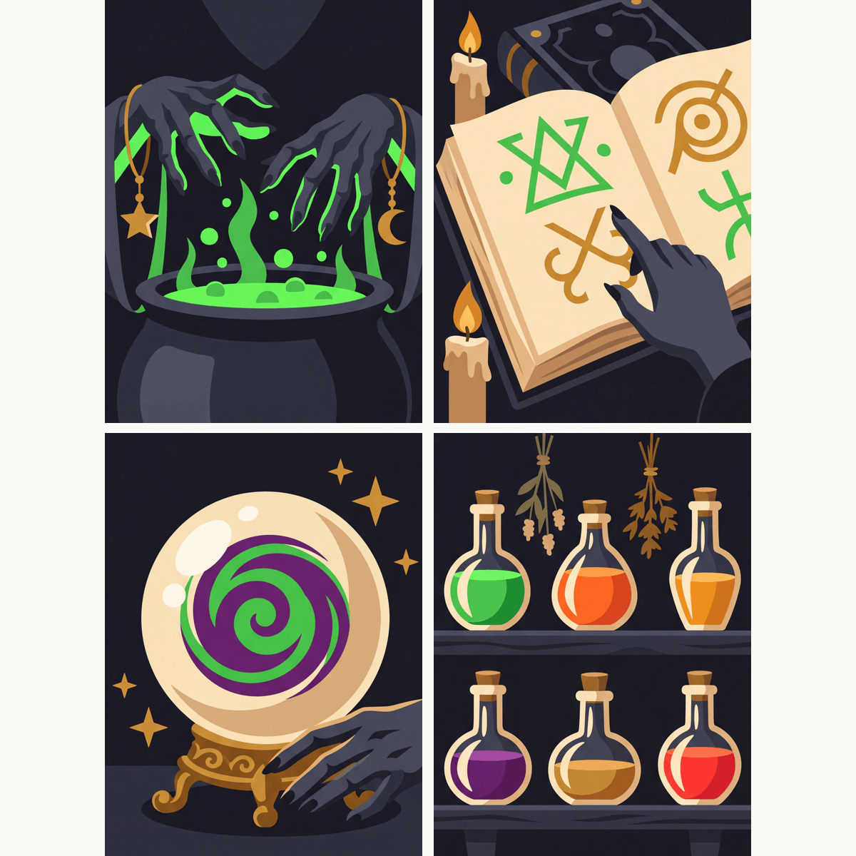 Witch Brew - Number Artist Paint by Numbers Kits