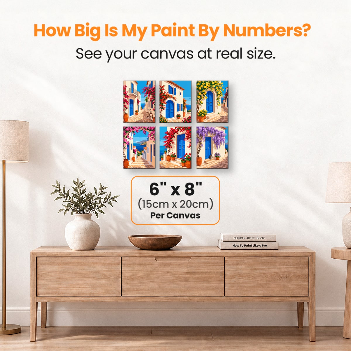 Santorini Alleys - Number Artist Paint by Numbers Kits