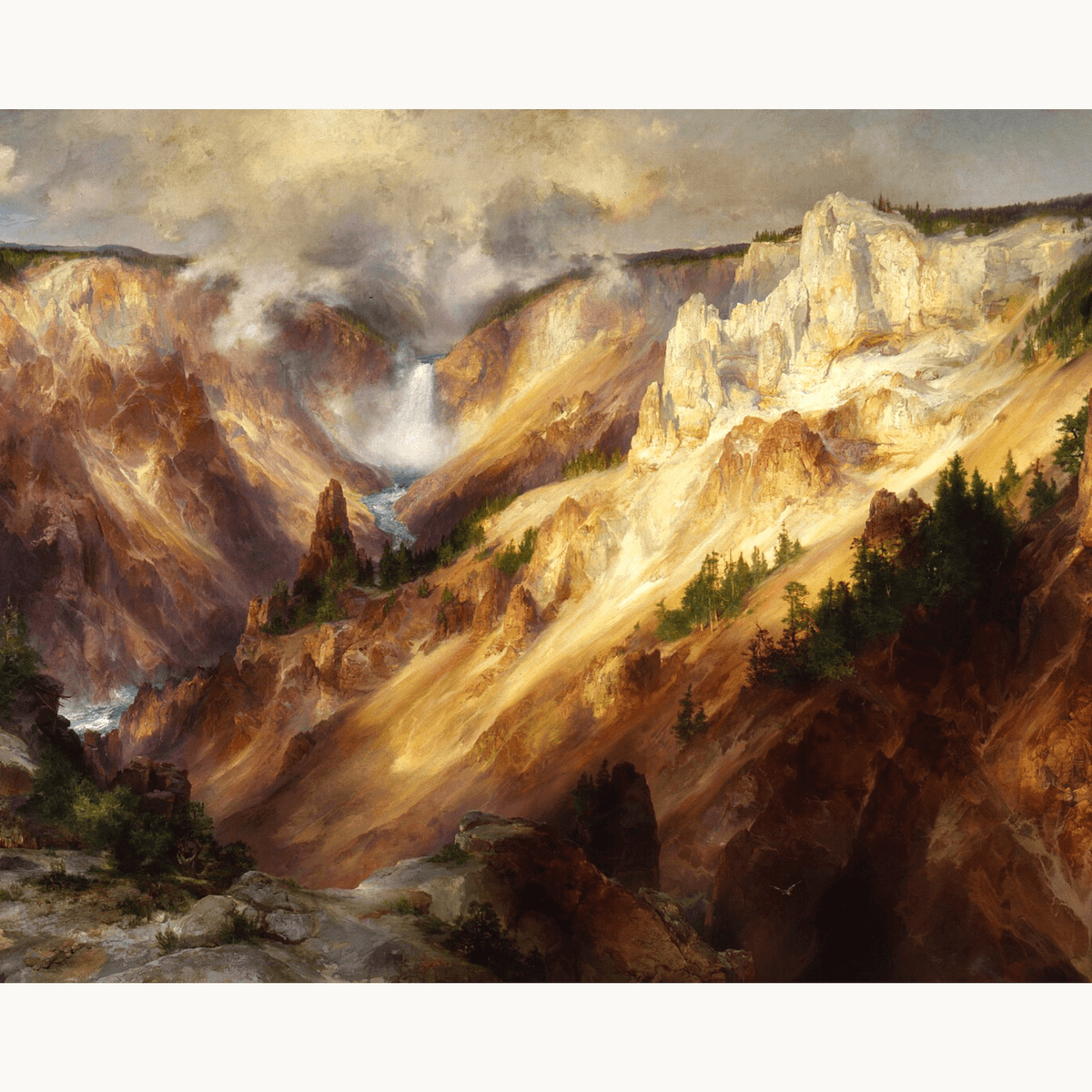 The Grand Canyon of the Yellowstone by Thomas Moran - Number Artist Paint by Numbers Kits