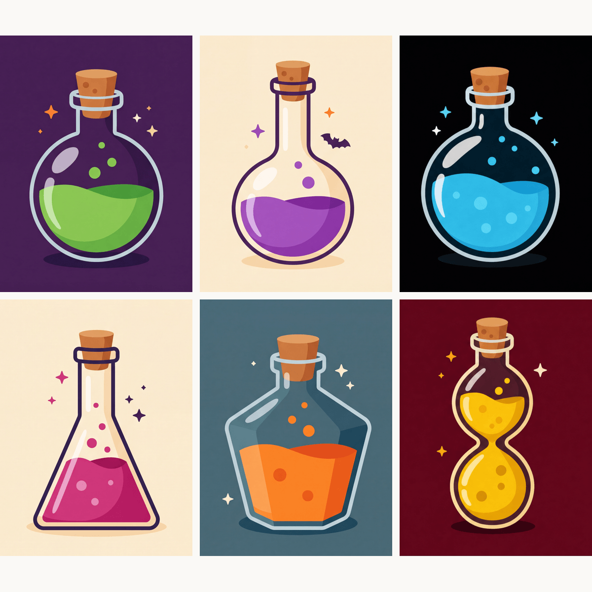 Mysterious Potions - Number Artist Paint by Numbers Kits