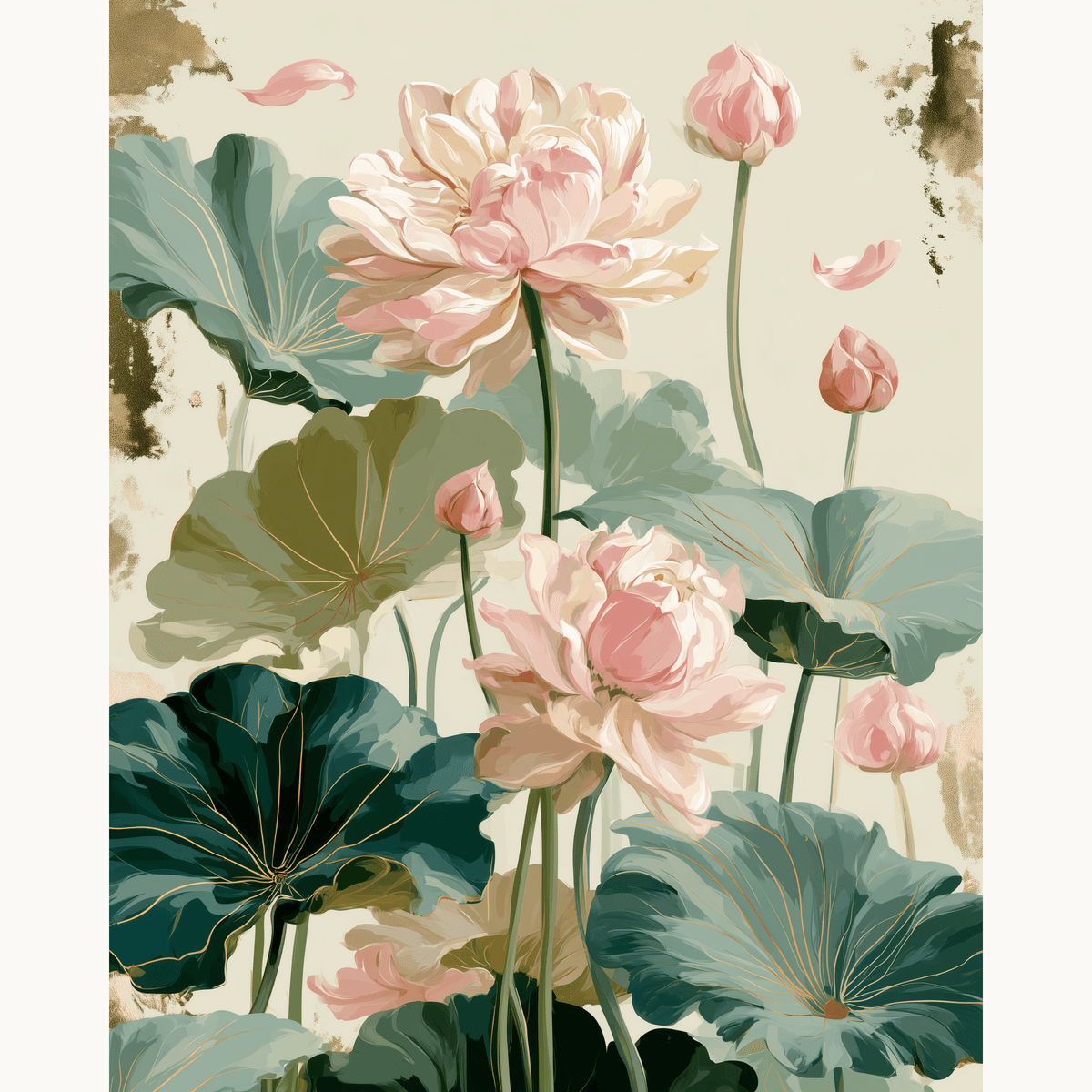 Lotus Blush - Number Artist Paint by Numbers Kits